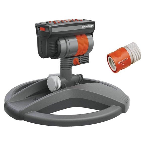 Gardena 84-BZMX Arroseur Oscillant ZoomMaxx pour Extérieur sur Traîneau Lesté