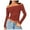 Red, variant on UJNDER Women's 2025 Fashion Long Sleeve Off Shoulder Tops for Women Slim Fitted Crop Top for Fall Outfits Green L