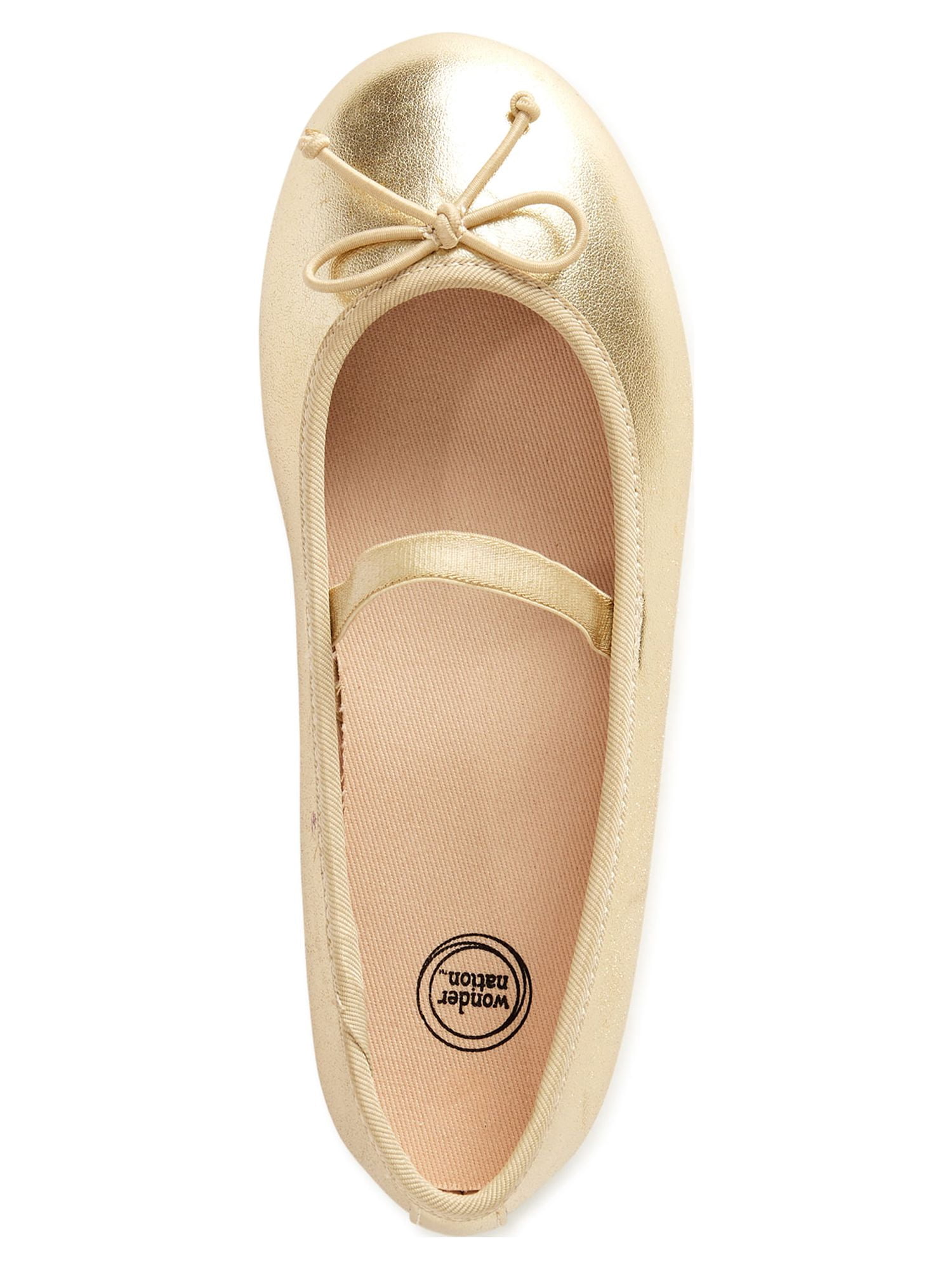 Wonder Nation Girls' Shoes Ballet Flats Gold Size 12