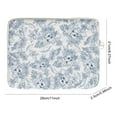 thumbnail image 2 of 11Inch Laptop Sleeve Quilted Laptop Bag Floral Laptop Carrying Case Fashion Bag (dark blue S), 2 of 8