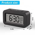 thumbnail image 2 of DAYBETTER Rechargeable Digital Alarm Clock with Large Display Showing Month, Date and Temperature, ℃/℉ Switch, Snooze, USB Port, Long Battery Life for bedrooms, bedside tables, desks, and office., 2 of 6