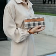 thumbnail image 3 of MKF Collection Yale Women Tote Bag with Wallet Checkered Handbag Purse by Mia K - Olive, 3 of 10