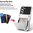 thumbnail image 2 of Wallet Case for Samsung Galaxy S23 Plus Case with 4-Card Credit Card Holder Slot Shockproof Cover Hybrid Heavy Duty Protection Armor Phone Case Compatible with Samsung Galaxy S23 Plus-White, 2 of 6