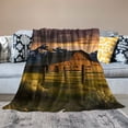 thumbnail image 2 of Shiartex Mountains Sunset Cloudy Sky Ideal Comfy Throw Blanket All Seasons Exquisite Gifts 60x80in, 2 of 6