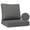 dark gray, variant on Favoyard Deep Seat Patio Cushion Set, 22 inch Rainproof & Fadeness Patio Cushions for Outdoor Chair Couch with Removable Cover