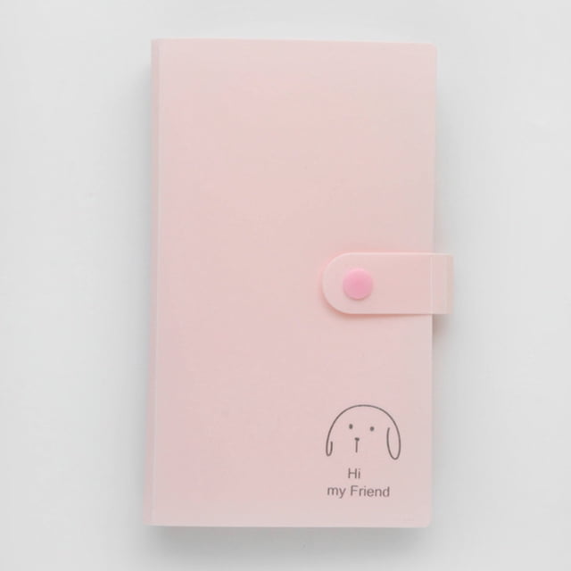 Button Card Storage Book, Small Card Star Photo Letter Card Storage Book, Cartoon Business Card Holder Book