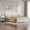White, variant on Full Bed Frame with Wood Headboard, Heavy-Duty Metal Platform, No Box Spring Needed, Storage Space, Easy Assembly