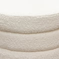 thumbnail image 4 of Benjara Accent Ottoman- 17 Inch- Ivory Boucle Upholstery- Round Stacked Design, 4 of 6