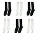 thumbnail image 5 of Guardurnaity 1 par de calcetines de punto de estilo japonés para niña, calcetines transpirables universales de temporada, calcetín bonito, Medias Blanco Tipo 3, 5 of 6