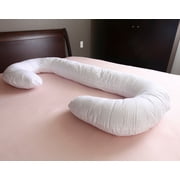 Deluxe Comfort Body Pillow Replacement Cover - Soft Stain-Resistant Jersey Knit - 50% Polyester/25% Rayon/25% Cotton - Allergen-Free - Pillow Cover