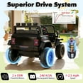thumbnail image 4 of Gymax 24V Ride On Car for Kids Battery Powered Electric Vehicle w/ Parent Remote Control Black, 4 of 8