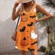 thumbnail image 3 of Vestido de Verano para las Mujeres Impresión de la Moda Bolsillo sin Mangas Cuello en V, Vestido Casual para la Playa Y Diario, 3 of 5