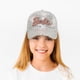 thumbnail image 5 of Gorra de béisbol Barbie a la moda para niñas, gorra de algodón rosa para niñas de 5 a 13 años, gorra ajustable con cierre a presión para el patio de recreo, viajes, uso diario, 5 of 5