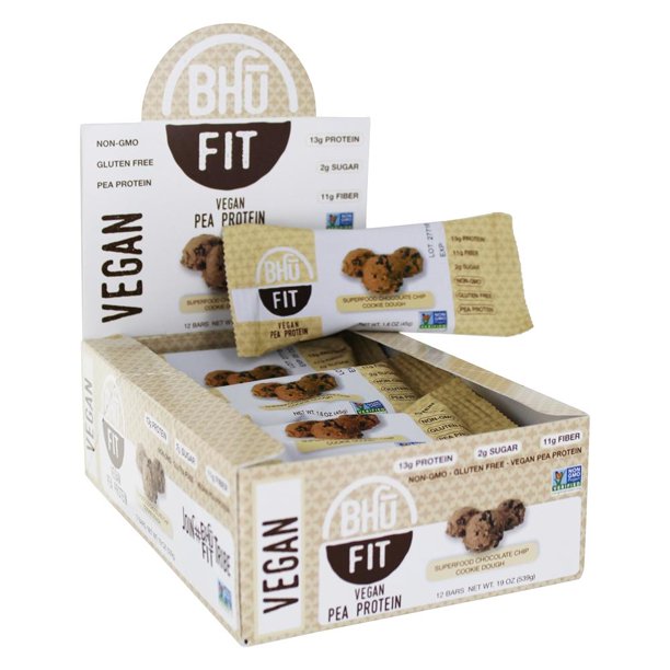 Bhu Fit Vegan Pea Protein Superfood Chocolate Chip + Cookie Dough