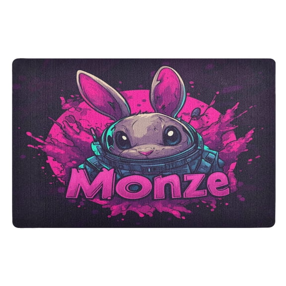 BZSMCE Floor Mats 32x20in Cartoon Rabbit Pattern Creativity Doormats