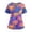 01-Dark Purple, variant on Women's Halloween Scrubs Healthcare Top, Moisture-Wicking Stretch Scrub Shirts, 03-Light Blue XL