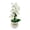 White, variant on Artificial Potted Magnolia Flower (7 Head) - Faux Floral Plants for Home Office Living Room Table Centerpiece, Wedding Decoration