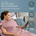 thumbnail image 5 of LifePro Infrared Sauna Blanket - Full Body Portable Sauna for Home, Detox & Relaxation, Adjustable Heat Sauna Blanket Infrared - Regular Pink, 5 of 10
