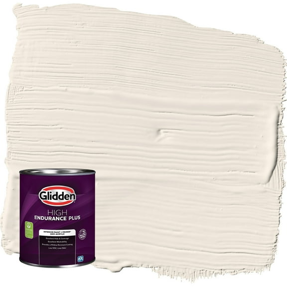 Glidden HEP Pearls and Lace / White Eggshell Interior Paint with Primer, 1 Quart