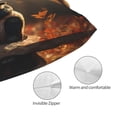 thumbnail image 3 of Honeii Maple Forest Panda Print Pillow Cases,Plush Throw Pillow Covers,Decorative Pillowcase for Sofa, Couch, Living Room-14"x20", 3 of 6