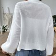 thumbnail image 4 of Great Gifts for Less Ofreoo Women's Winter Loose Solid Sweater Long Sleeve Cardigan Top Coat Cardigan Sweaters for Women, 4 of 8