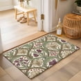 thumbnail image 3 of Colorful Flower 2x3ft Non Slip Area Rug William Morris Abstract Boho Plant Floral Green Herbs Washable&nbsp;Soft Area Rugs for Living Room, Indoor&nbsp;Circle Carpet for Bedroom Dining Room Kitchen, 3 of 9
