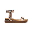 thumbnail image 2 of ALFANI Womens Beige Snake Print Ankle Strap Cherryll Round Toe Wedge Sandals 7 M, 2 of 4