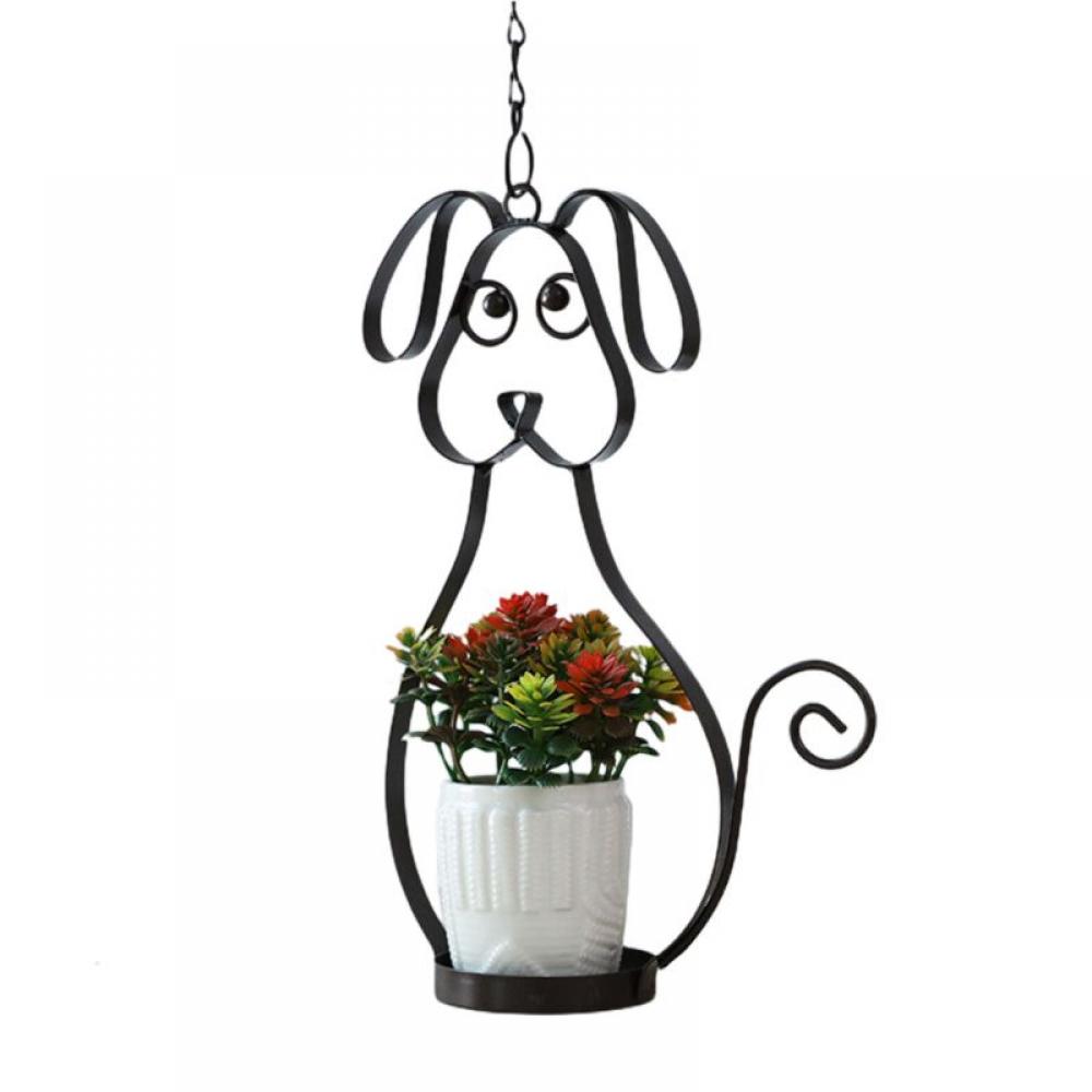 Iron Birdcage Hanging Planter, Metal Wire Flower Pot Basket Wrought Iron Plant Stands, Indoor Outdoor Hanging Plant Holder Hanging Planter Stand Flower Pots for Decorations - image 2 of 5