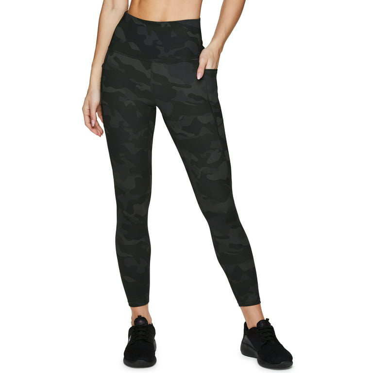 Reebok Women's Everyday High-Waisted Active Leggings with Pockets, 28  Inseam