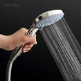 thumbnail image 4 of Handheld Showerheads High Pressure Water Saving showerheads 5 Mode Function 4 inch Face Spray Handheld Showers Join G1/2 interface 2.5 GPM High Flow Regulator and Pressure Optimization Chrome…, 4 of 7