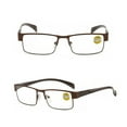 thumbnail image 2 of Mens Full Rim Business Reading Glasses Metal Blue Light Blocking Readers, 2 of 2