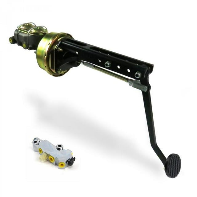 Pare-feu Réglable Universel 8 in. Unique Frein Pédale Kit Disque et Tambour 3 in. Pad Noir