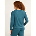 thumbnail image 5 of Joyspun Women’s Hacci Knit Sleep Top with Long Sleeves, Sizes XS-3X, 5 of 6