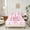 Pink E, variant on Erosebridal Monogrammed Fitted Sheet Queen,Bowknot Bow Flower Bedding Set Queen Size,Initial Letter R Fitted Sheet Set Queen,Lightweight Bedroom Decor,3 Pieces(No Top Sheet)