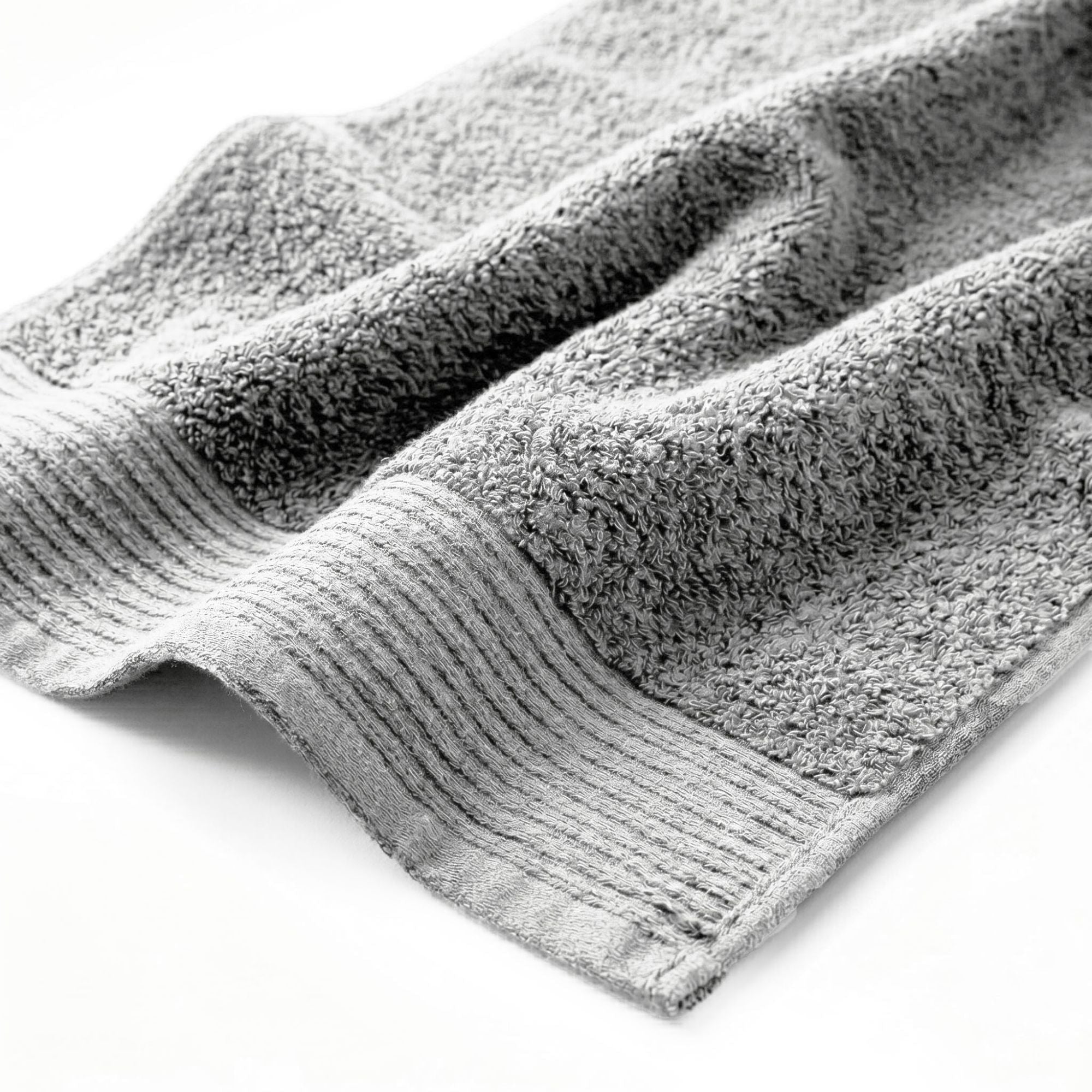 Superior Marble and Solid Jacquard Oversized Cotton Bath Sheets, 2-Pack, Grey