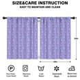 thumbnail image 2 of Blackout Kids Curtains,Purple Cartoon Narwhal Pattern Childrens Insulated Curtains Set Of 2,Bedroom Essentials,Toddler Room Decor 42"x54", 2 of 5