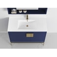thumbnail image 3 of 40" Tennant Brand Kuro Minimalistic Navy Blue Bathroom Vanity, 3 of 4