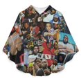 thumbnail image 2 of Rod Wave Kids Flannel Wearable Blanket, Warm Shawl Blanket Comfy Poncho Throw with Buttons for Boys Girls, 2 of 7