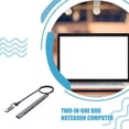 thumbnail image 3 of Sidaley Adaptador 7 puertos Conector multipuerto Compatible con cable de extensión Adaptadores de accesorios Mini multiusos USB A C HUB Juegos de teclado y mouse para computadora 7 puertos, 3 of 6
