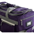 thumbnail image 4 of Open Box Olympia U.S.A. 22" 8-Pocket Wheeled Rolling Duffel Bag Water Resistant Luggage Lightweight for Travel, Dark Lavender, 4 of 5
