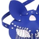 thumbnail image 2 of Máscara de gato Yinane de borla de metal de cuero PU accesorio para foto disfraz de Halloween Azul claro, 2 of 7