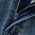 thumbnail image 5 of PEASKJP Means Jeans Athletic Fit High Waisted Flare Jeans Ripped Denim Pants, Navy XL, 5 of 5
