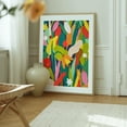 thumbnail image 6 of Botanical Symphony - India Illustration Floral Botanical Modern Art Pattern Abstract Tropical Oak Framed Wall Art Print 18 x 24 inches, 6 of 12