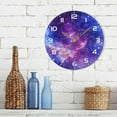 thumbnail image 7 of GZHJMY Space Galaxy Wall Clock, 10" Silent Non Ticking Round Clock, Oil Painting Easy to Read Clock for Living Room Bedroom Bathroom Home Decor Holiday Gifts, 7 of 7