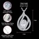 thumbnail image 5 of Collar TRYNDI con colgante para esposa con cristales Swarovski de 20", 5 of 6