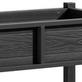 thumbnail image 6 of Craftian Weatherproof 2 Layers Planter Box with Wheels, HIPS 34"H Raised Garden Bed, Black, 6 of 8