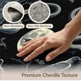thumbnail image 6 of ODIKA 3'x5' Washable Throw Rug Stain Resistant, Low Profile, Non-Slip Gothic Snake Raven Vine Border Whimsical Mystical Whimsy Tattoo for Entryway, Kitchen, Mudroom, 6 of 7