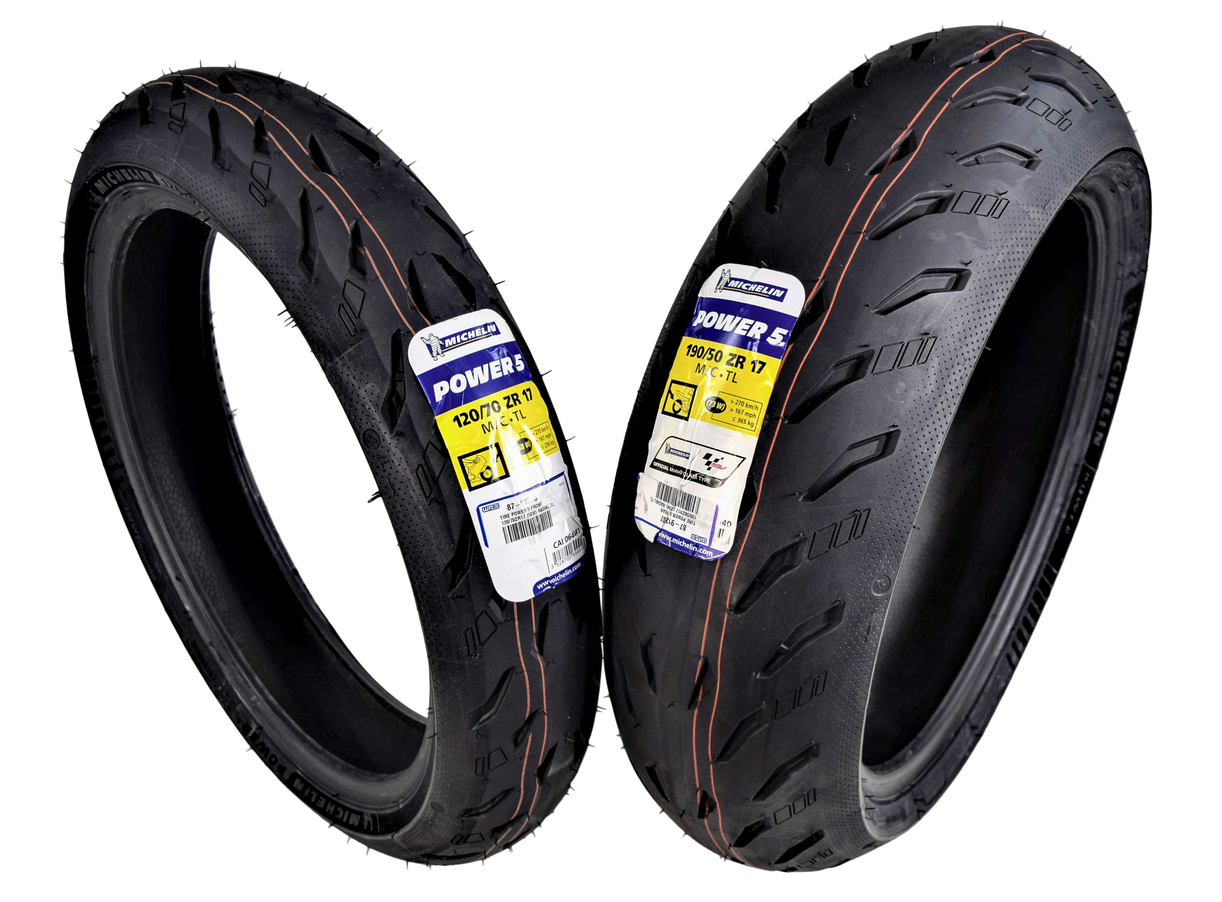 Michelin Pilot Power 3 120/70 ZR17 58W Front Motorcycle Tyre 