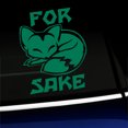 thumbnail image 1 of For Fox Sake - Vinyl Decal - Choose Color - [GREEN], 1 of 1