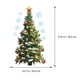 thumbnail image 5 of KAKOWELY 2 hojas de calcomanías de pared con diseño de árbol de Navidad de dibujos animados, elementos navideños clásicos, pegatinas decorativas, 5 of 5
